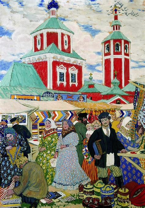 Fair 1910 By Boris Kustodiev Oil Painting Reproduction