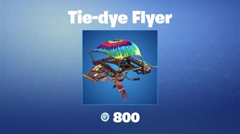 Tie Dye Flyer Fortnite Glider Youtube