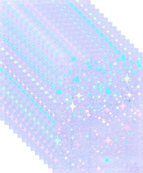 Bleidruck 25 Sheets 8 25x11 7 Inches Stars Holographic Premium Cold