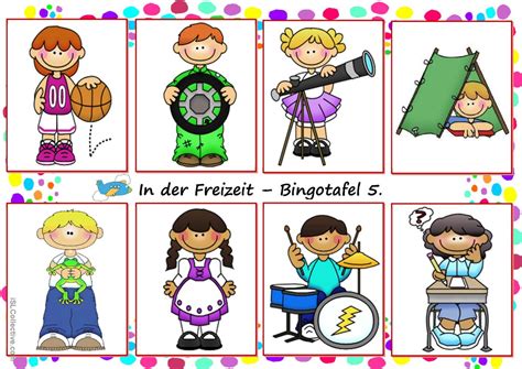 In Der Freizeit Bingo Deutsch Daf Arbeitsbl Tter Pdf Doc