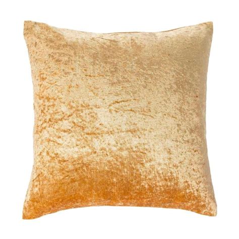 Mustard Gold Luxury Crushed Velvet Cushion Cover X Cm