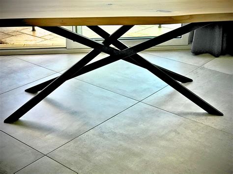 Pied De Table Mikado En Acier L Gance Design Vitadeco