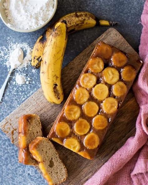 Bolo de Banana Caramelizada Sem glúten feito Zaya Flour