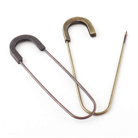 Extra Large 80mm Antique Brasscopper Safety Pins Kilt Pins Brooch For