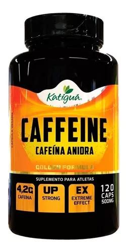 Caffeine Cafeína Anidra 120 Cápsulas Katigu MercadoLivre