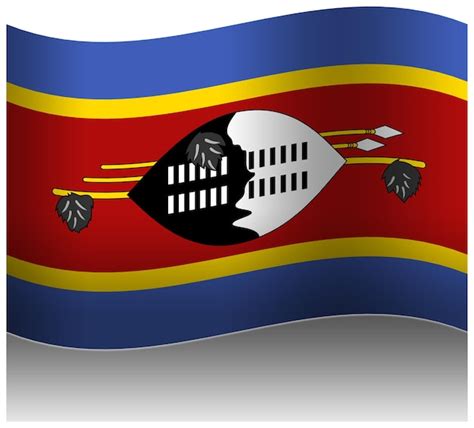 Le Drapeau De Leswatini Et Du Swaziland En 3d Psd Premium