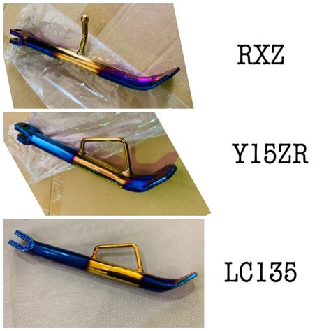 Side Stand Y Rxz Lc Ex Titanium Gold Shopee Malaysia