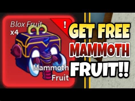 How To Get Mammoth Fruit Fast And Easy Blox Fruits Youtube