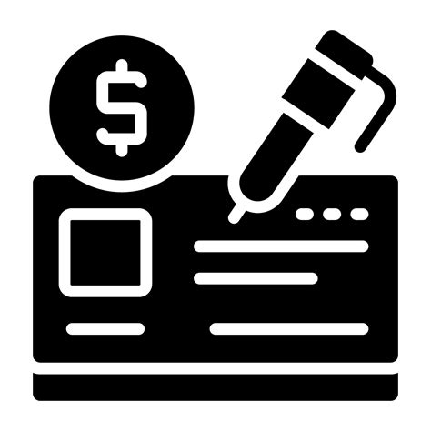 solid design icon  checkbook  vector art  vecteezy