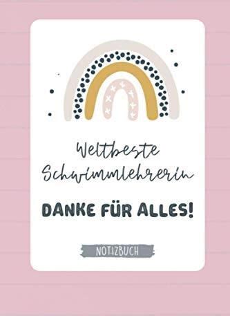 WELTBESTE SCHWIMMLEHRERIN DANKE FÜR ALLES NOTIZBUCH A5 Tagesplaner