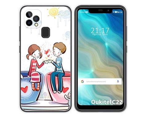 Funda Gel Tpu para Oukitel C22 diseño Café Dibujos Miravia