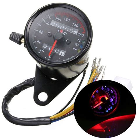 2020 Brand New DC 12V Dual LED Backlight Night Readable Speedometer