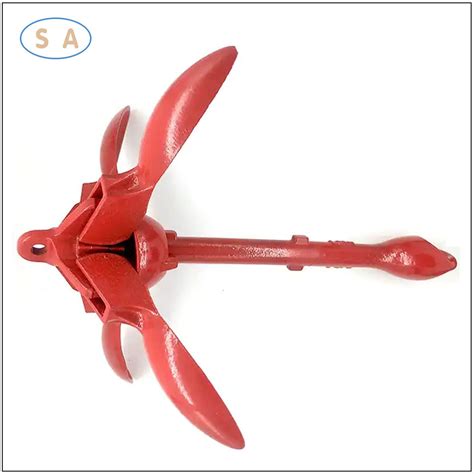 Boat Claw Grapnel Folding Chain Anchor Umbrella Anchor For Yacht Marine