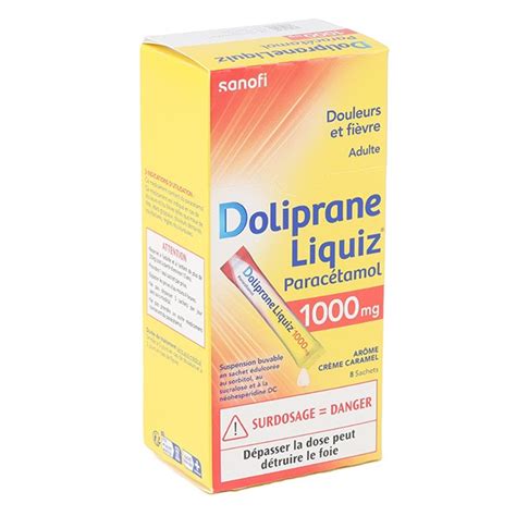 Doliprane Liquiz Stick Sachet Liquide Parac Tamol Sans Eau