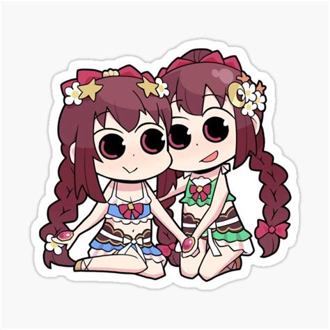 Amane Sisters Swimsuit Ver Magia Seal Sticker Sticker For Sale By