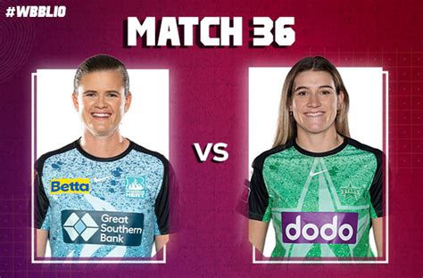 Match 36 Brisbane Heat Women Vs Melbourne Stars Women Squads