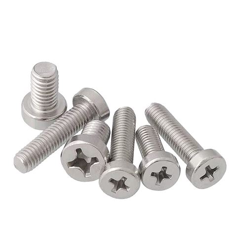 Stainless Steel Cylindrical Thin Head Philips Head Machine Screw