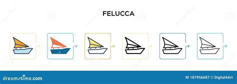 Felucca Icon Trendy Felucca Logo Concept On White Background Fr