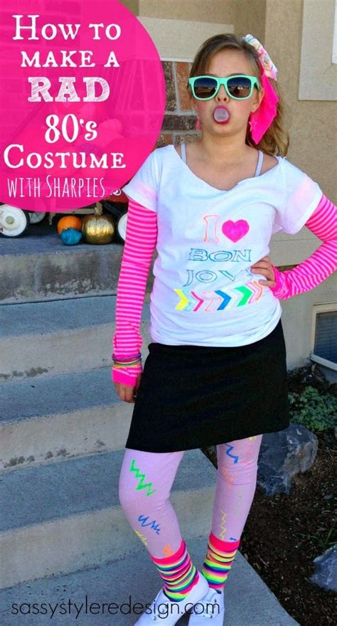 Sassy Style How To Make A Rad 80s Halloween Costume 80s Costume Diy