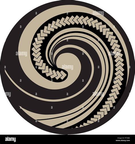 Koru S Mbolo Maor Es Una Forma Espiral Basado En Silver Fern Fronda