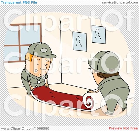 Clipart Carpet Installers Royalty Free Vector Illustration By Bnp