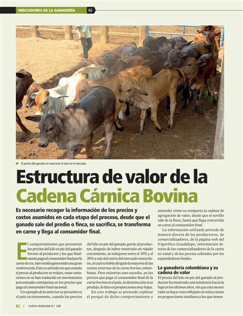 Pdf Ind Estructura De Valor De La Cadena Carnica Bovina Dokumen