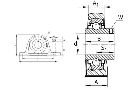 Ina Rasey Xl N Plummer Block Housing Unit Platinum International