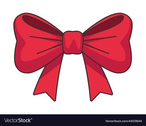 Christmas ribbon Royalty Free Vector Image - VectorStock