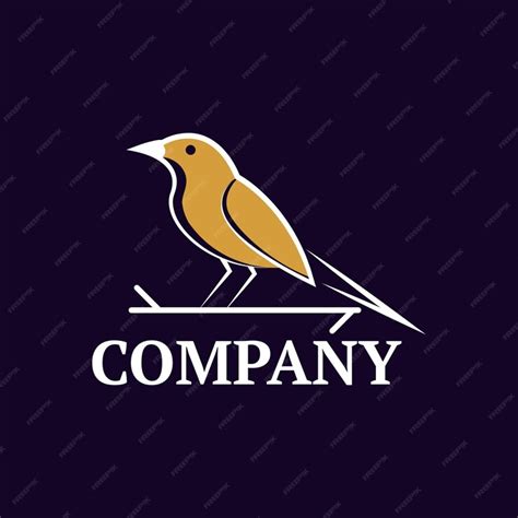 Premium Vector Minimalist Bird Logo