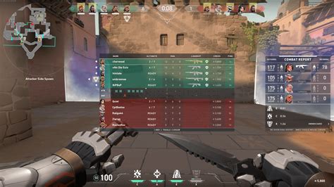 Combat Report Valorant Interface In Game