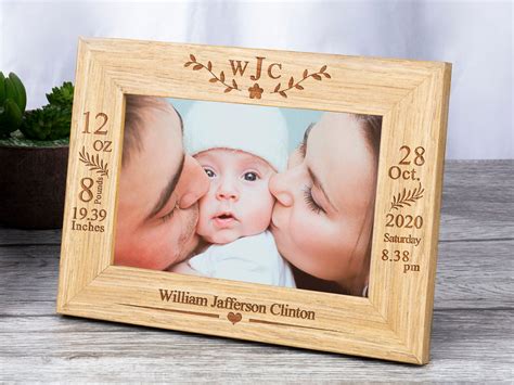 Personalised New Baby Photo Frame New Baby T Personalized Etsy