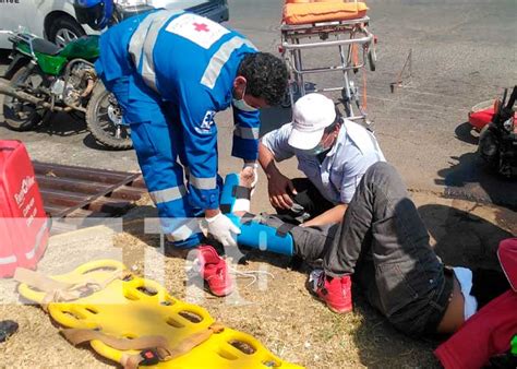 Repartidor De Medicina Se Fractura El Tobillo Por Accidente En Managua