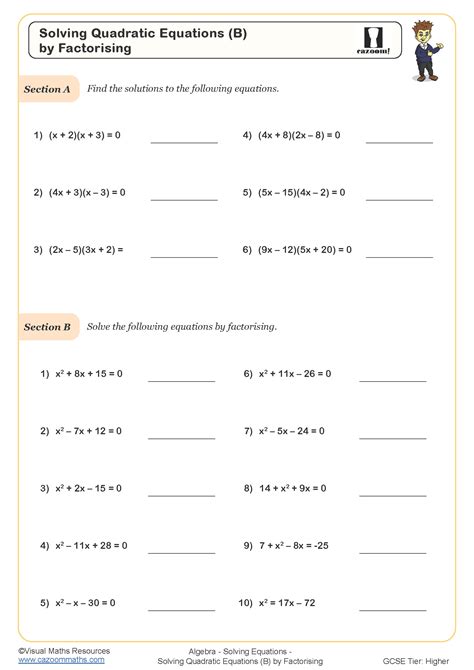 Year 10 Maths Worksheets | Printable PDF Worksheets