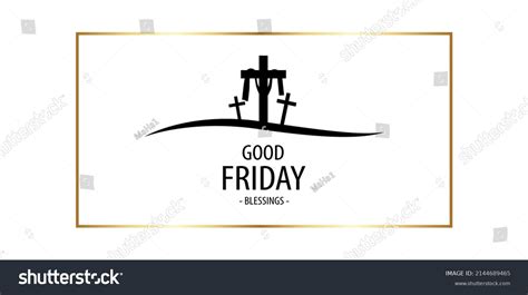 Good Friday Logo Vector Background Stock Vector (Royalty Free ...