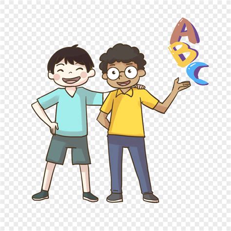 Two Boys Clip Art