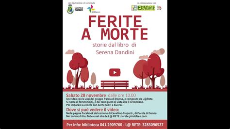 Ferite A Morte Storie Dal Libro Di Serena Dandini Youtube