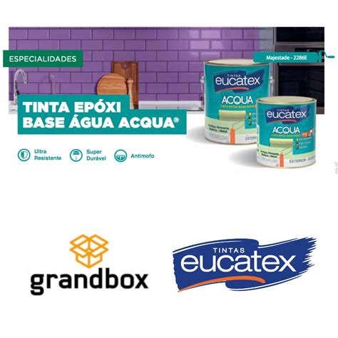 Tinta Ep Xi Base Agua Eucatex Acqua Branco Ml Grand Box