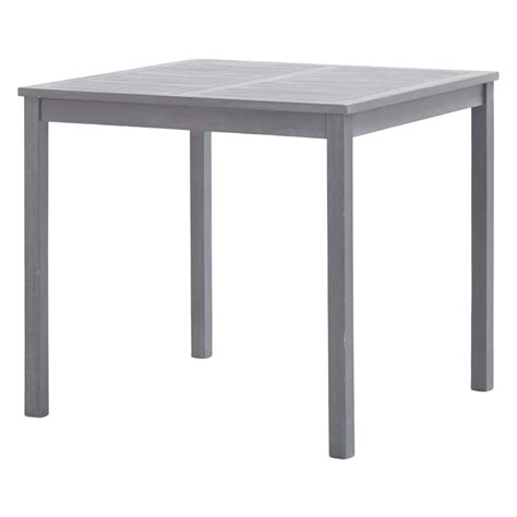 Mobilier à dîner de jardin 5 pcs Bois d acacia massif Gris SALALIS