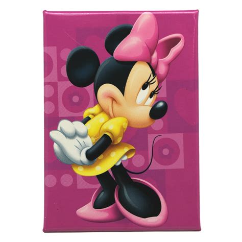 Magenta Colored Minnie Mouse Rectangle Refrigerator Magnet Walmart