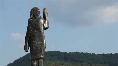 Melania Trump statue unveiled in hometown Slovenia after original ...