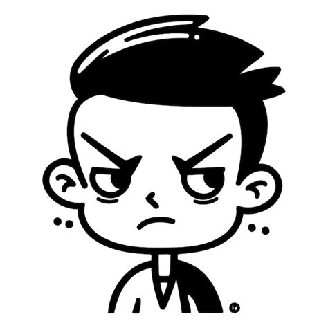 Premium Vector | Upset Face Cartoon Vector Illustration