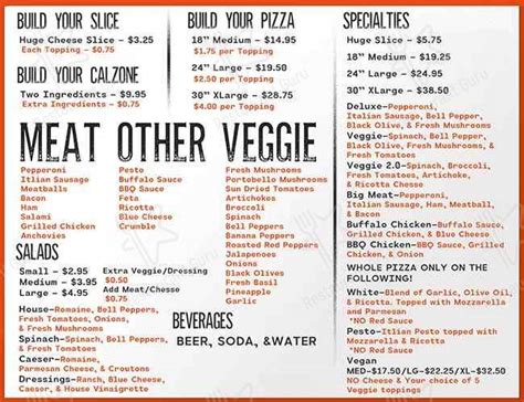 Menu at Serious Pizza pizzeria, Dallas