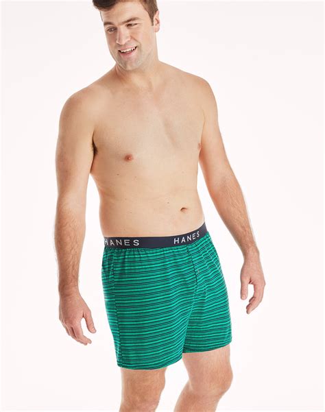 Hanes Ultimate Mens Comfortsoft Knit Boxers 5 Pack