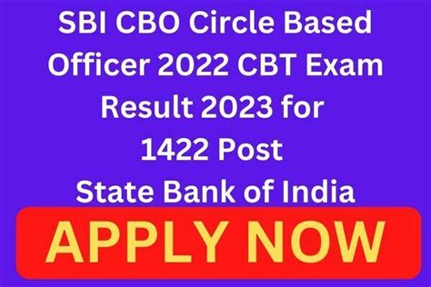 Sbi Cbo Circle Based Officer Cbt Exam Result For Post