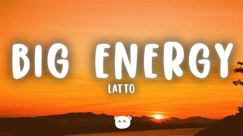 Latto Big Energy Lyrics Youtube