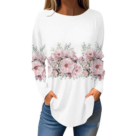 Pmuybhf Female 4 July Womens Tops Casual Fall Women Fashion Casual T