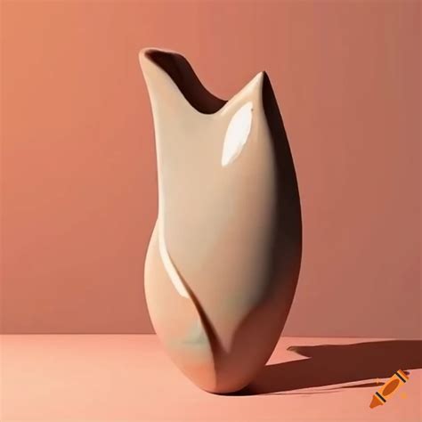 Asymmetrical Slab Build Pottery With Warm Colors And Autumn Motifs On