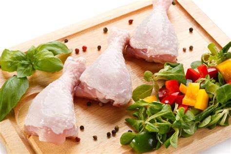 Raw Chicken Drumsticks Thighs Stock Photos Free Royalty Free