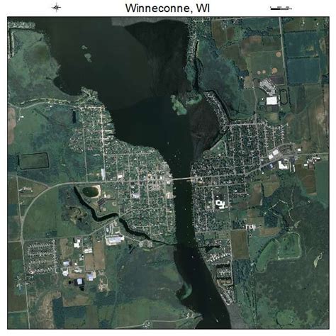 Aerial Photography Map of Winneconne, WI Wisconsin