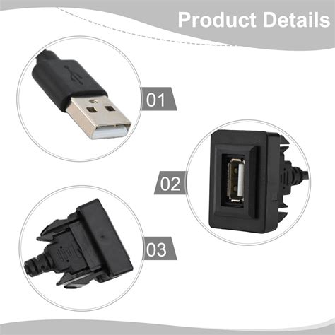 Usb Passthrough Suit Small For Toyota Short Dash For Hilux Prado For Landcruiser Usb Socket